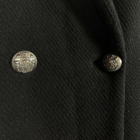 Veronica Beard Fiona Wool Coat Black Notch Collar Dickey Compatible Sz L - Picture 6 of 12